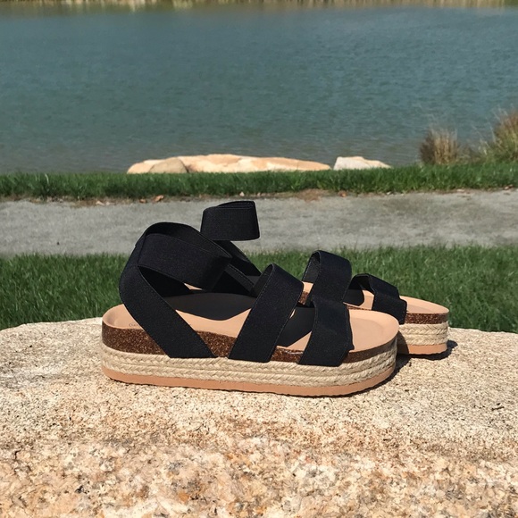 Espadrille Platform Sandals - Picture 2 of 4
